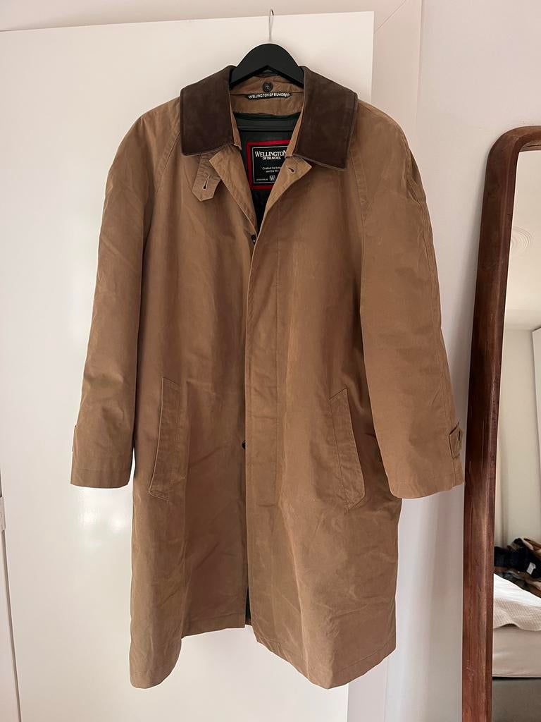 Wellington of Bilmore Trenchcoat - Tijdloze Stijl, Kleding | Heren, Jassen | Winter, Ophalen of Verzenden, Zo goed als nieuw, Maat 52/54 (L)
