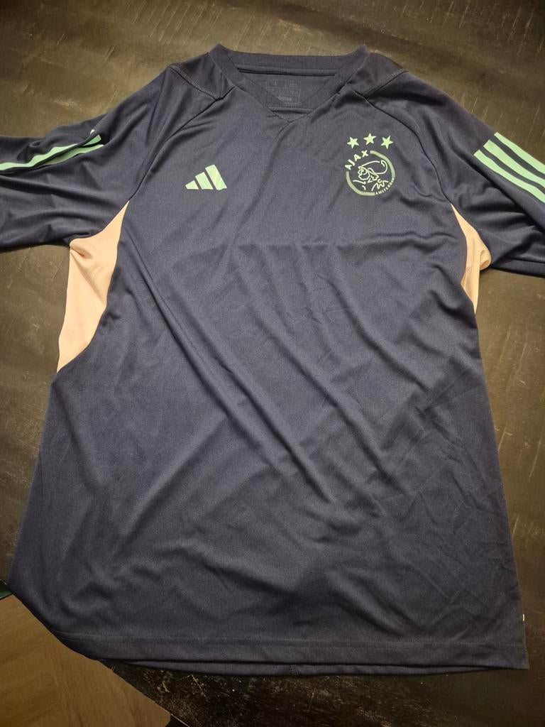 Ajax Trainingsshirt Donkerblauw Maat L, Maat L, Ophalen of Verzenden, Zo goed als nieuw, Shirt