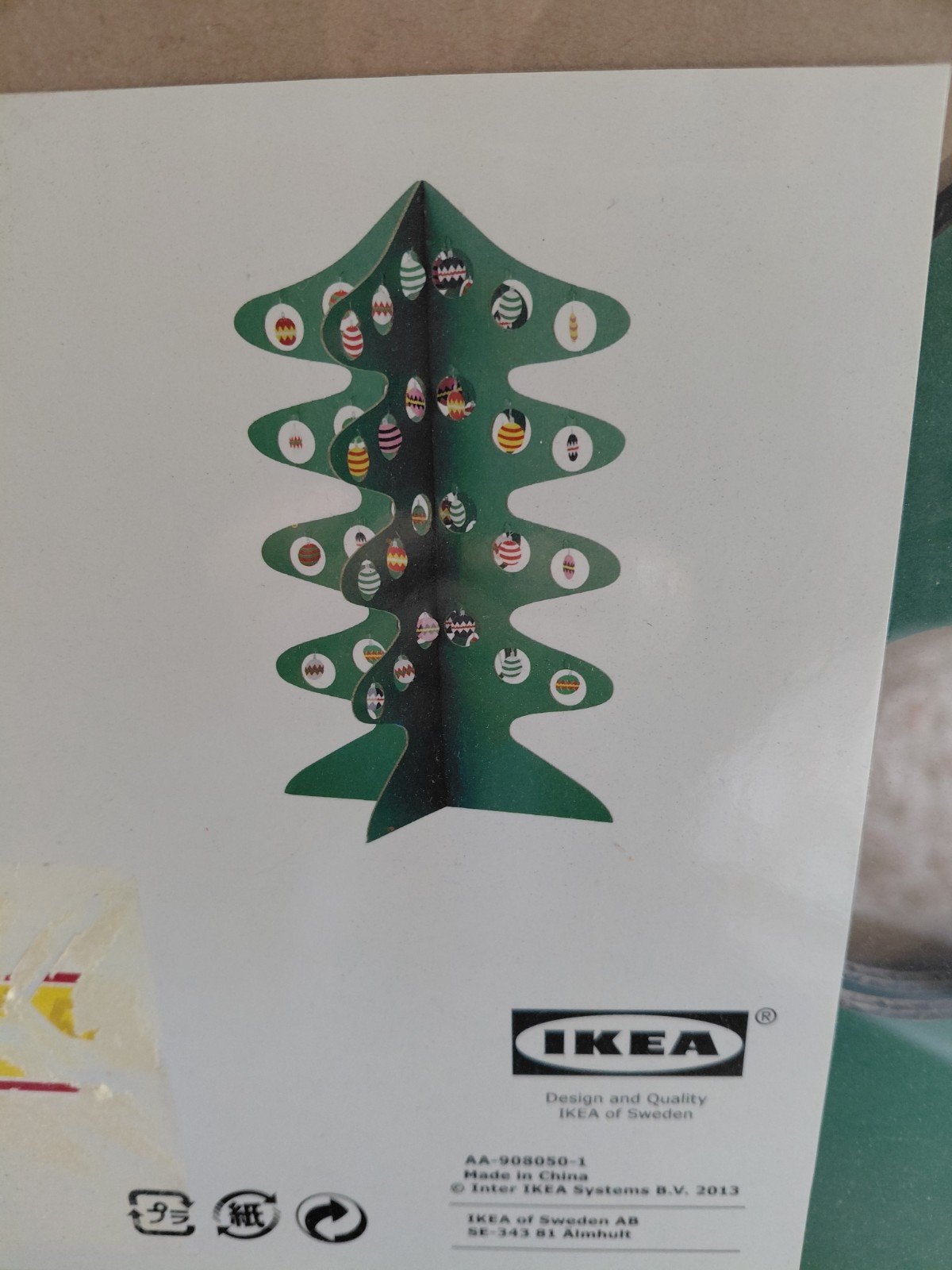 kartonnen kerstbomen, Ophalen