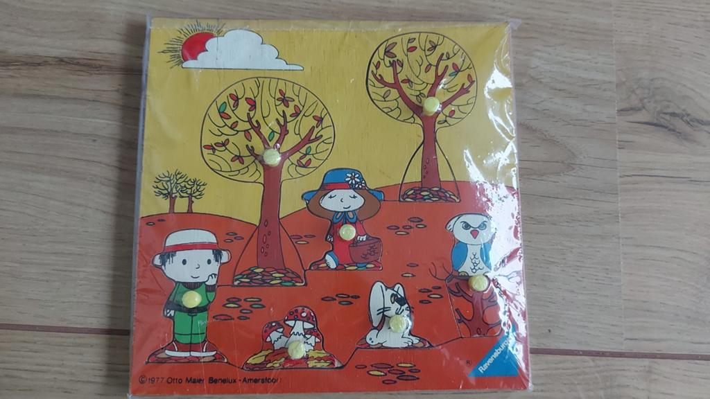 Vintage Ravensburger puzzel hout, Ophalen of Verzenden, 10 tot 50 stukjes