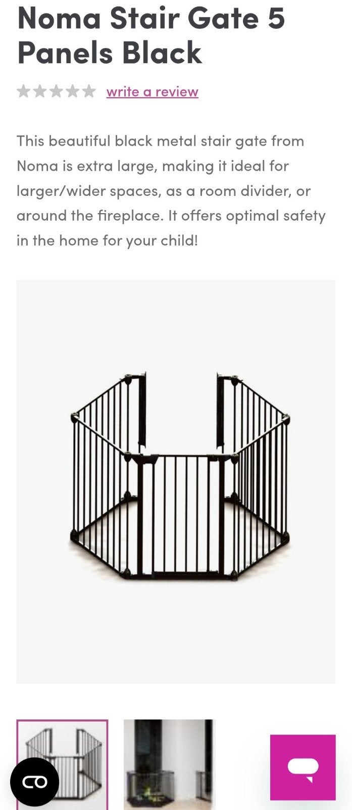 Stair Gate - NOMA (moving sale), Kinderen en Baby's, Traphekjes, Ophalen, Zo goed als nieuw, Metaal of IJzer, 115 cm of meer