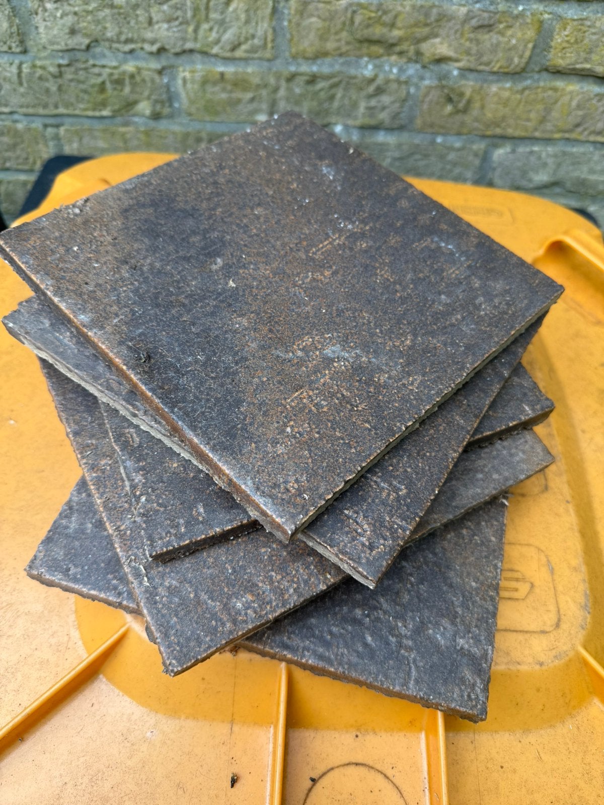 Bruine Vloertegels 70s, Ophalen, Zo goed als nieuw, Minder dan 5 m²