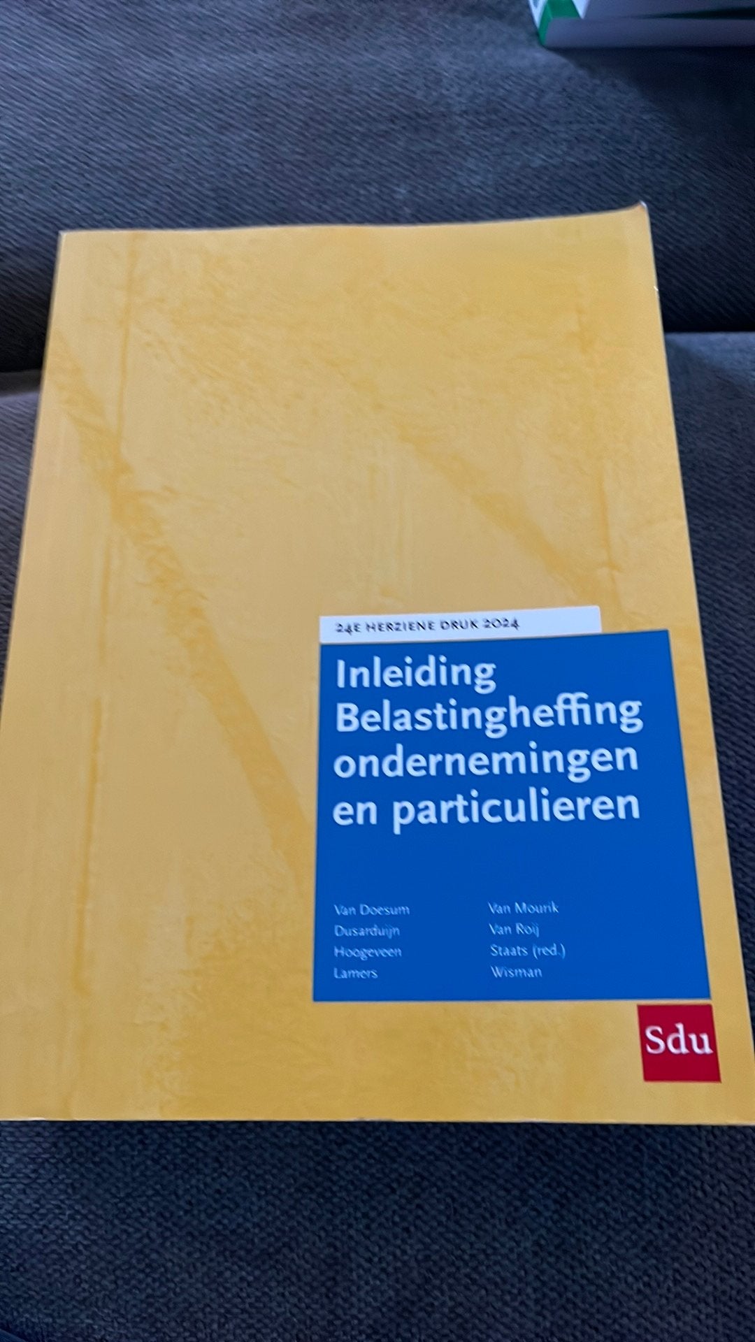 Inleiding Belastingheffing ondernemingen en particulieren. 2, Sociale wetenschap, Ophalen of Verzenden, Zo goed als nieuw, M.J.J.R. van Mourik; A.J. van Doesum; M.J. Hoogeveen; C. Wism...