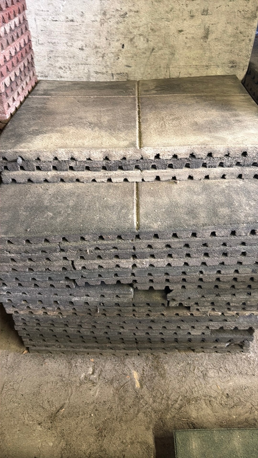 Rubberen snijmatten 4cm dik speeltoestel stal ed +/-20m2, Tuin en Terras, Ophalen, Gebruikt, Overige typen, Rubber