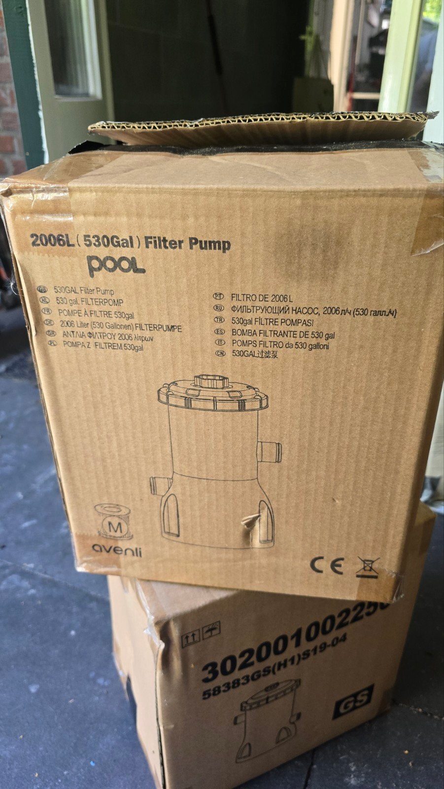 Avenli 2006L (530Gal) Filterpomp voor Zwembad, Tuin en Terras, Zwembad-toebehoren, Ophalen of Verzenden, Nieuw, Overige typen