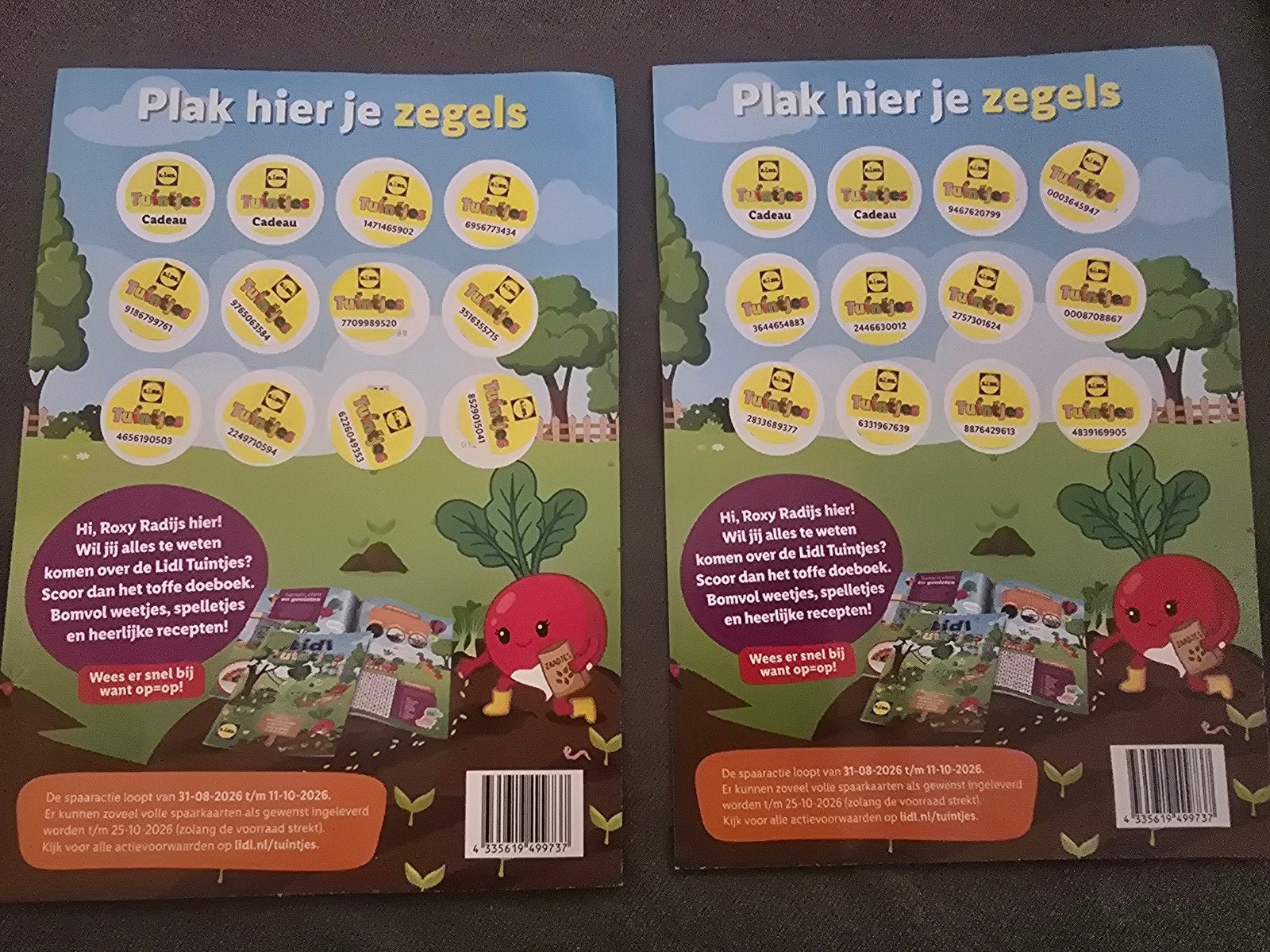Lidl tuintjes zegels, Ophalen of Verzenden, Winkel, Super of Benzinepomp, Volle spaarkaart