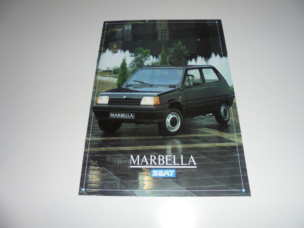 brochure Seat Marbella  1987, Ophalen of Verzenden, Zo goed als nieuw, Overige merken