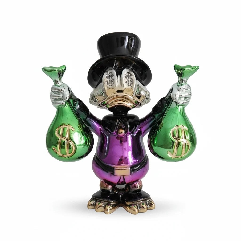 Billionaire Donald Duck statue 40cm, Verzamelen, Swarovski, Ophalen of Verzenden, Zo goed als nieuw, Figuurtje
