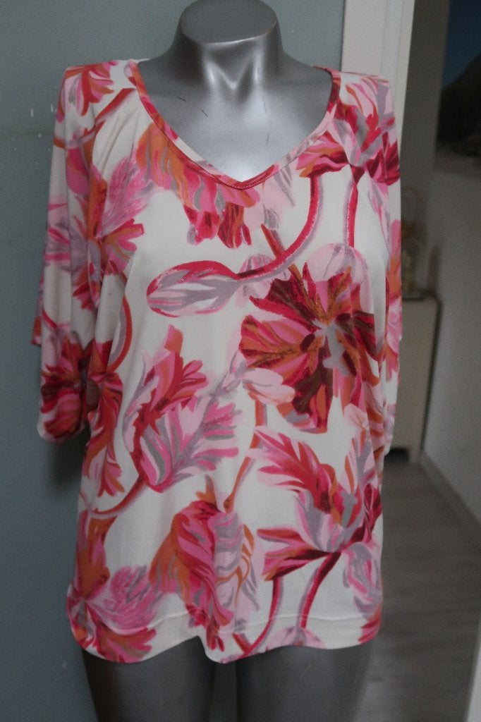 Norah prachtig shirt roze wit wijde mouwen mt 36, Ophalen of Verzenden, Zo goed als nieuw, Norah, Roze