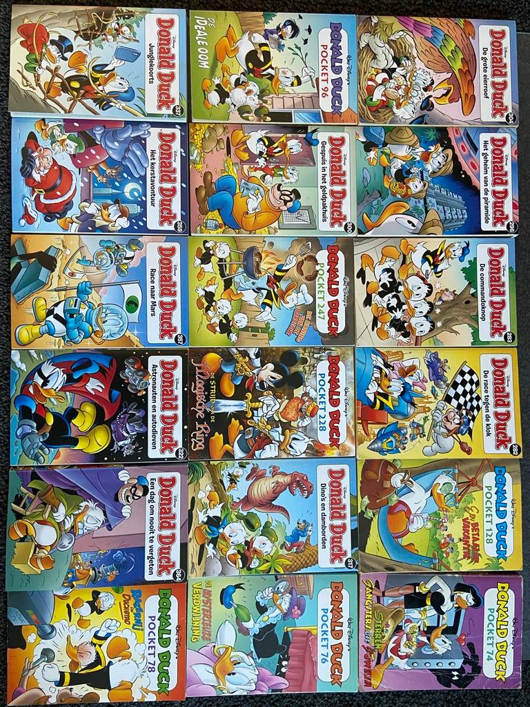 Donald Duck Pockets en Dubbelpockets - Diverse nummers, Meerdere stripboeken, Ophalen of Verzenden, Gelezen