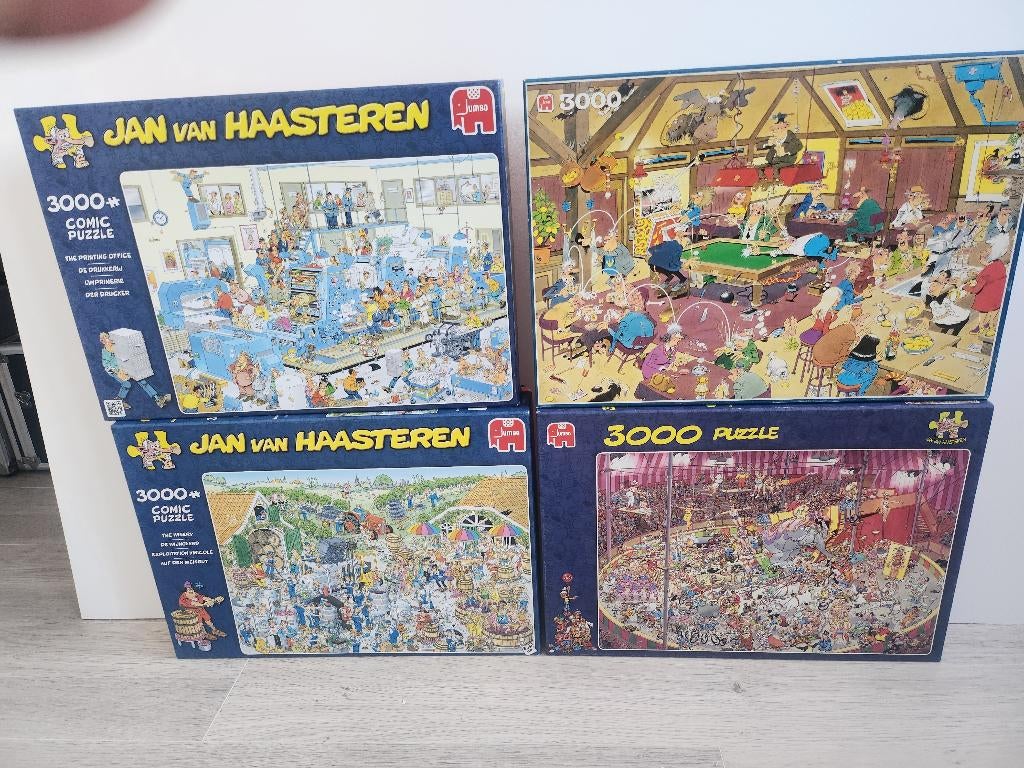 puzzels Jan van Haasteren, Ophalen of Verzenden, Meer dan 1500 stukjes, Gebruikt, Legpuzzel