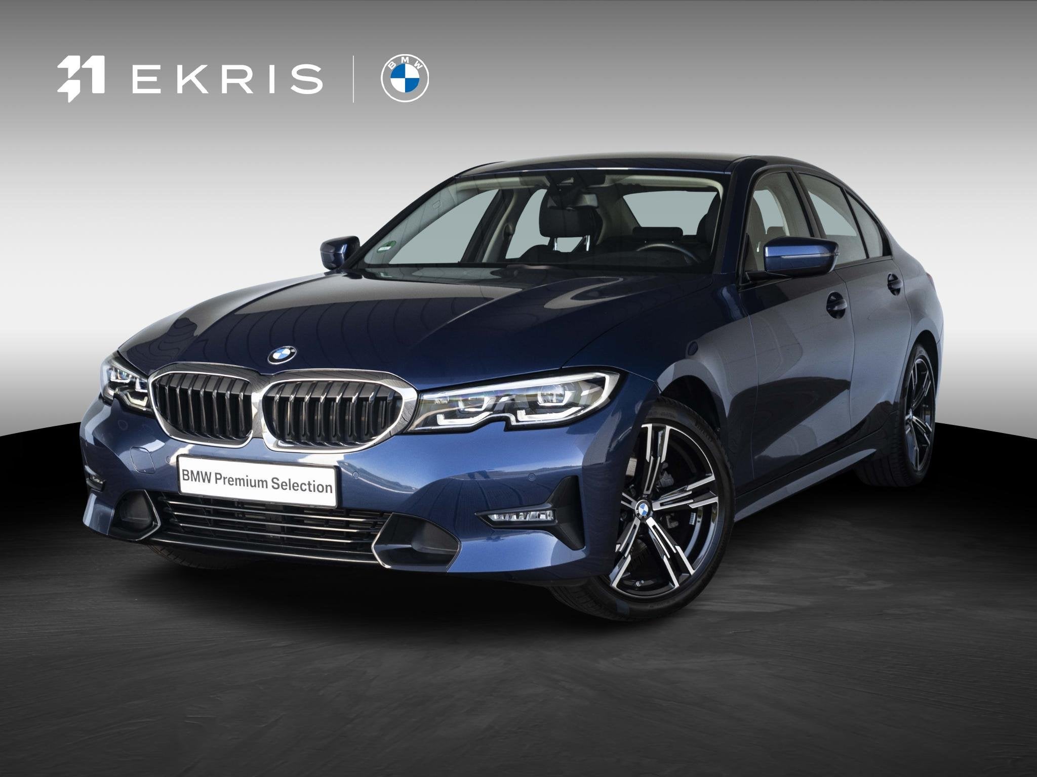 BMW 3 Serie Sedan 318i | LED | Navigatie | Sportstoelen | Cl, Stof, Gebruikt, Met garantie (alle), Blauw