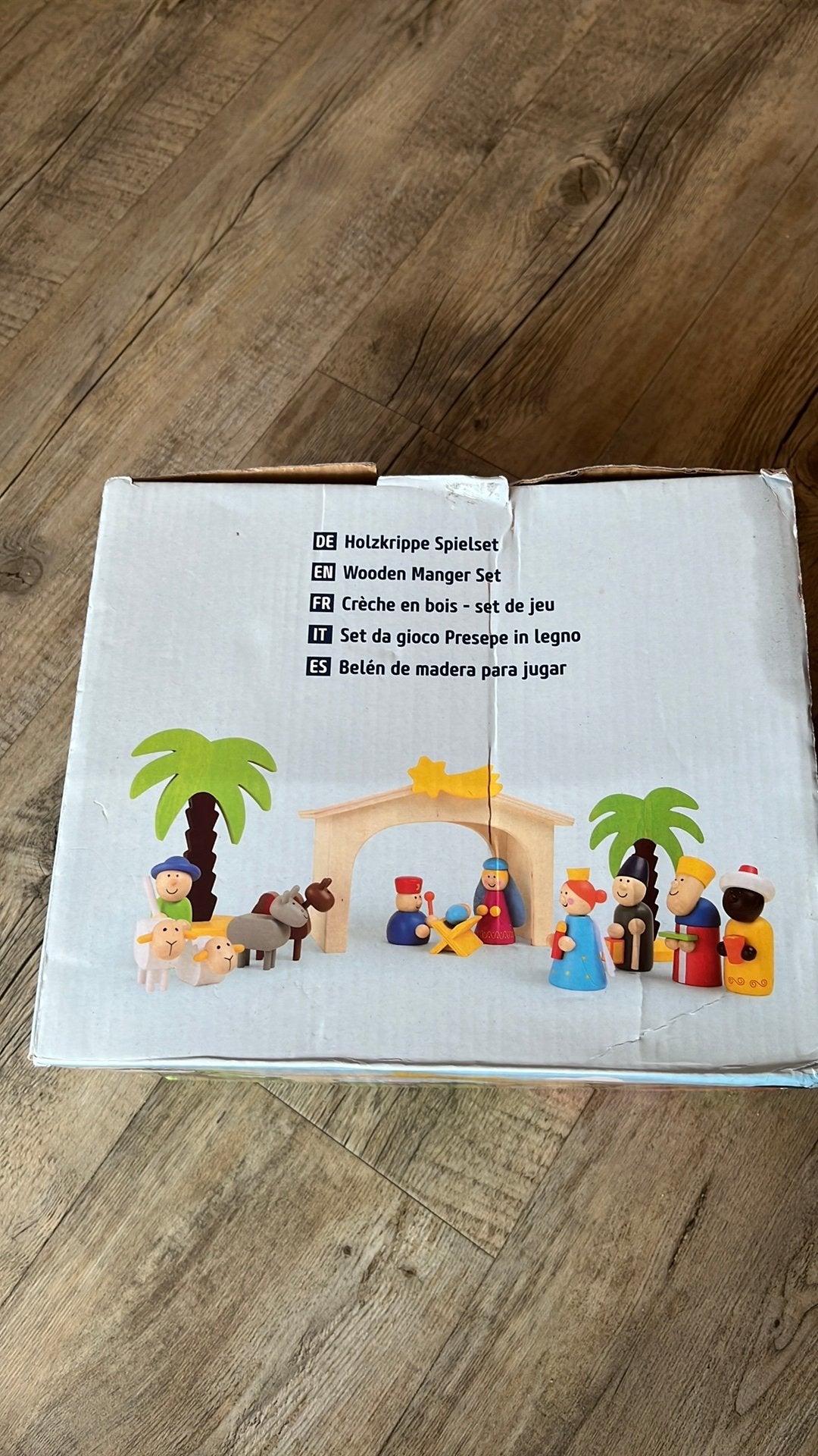 Small foot wooden toys kerst stal, Ophalen of Verzenden, Zo goed als nieuw