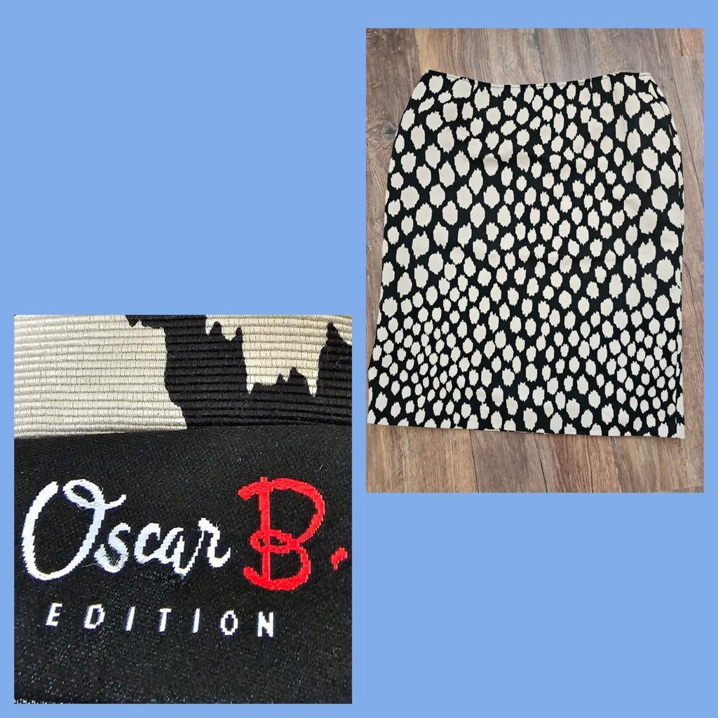 Oscar B prachtige rok mt 44 in nieuwstaat, Ophalen of Verzenden, Zo goed als nieuw, Maat 42/44 (L), Zwart