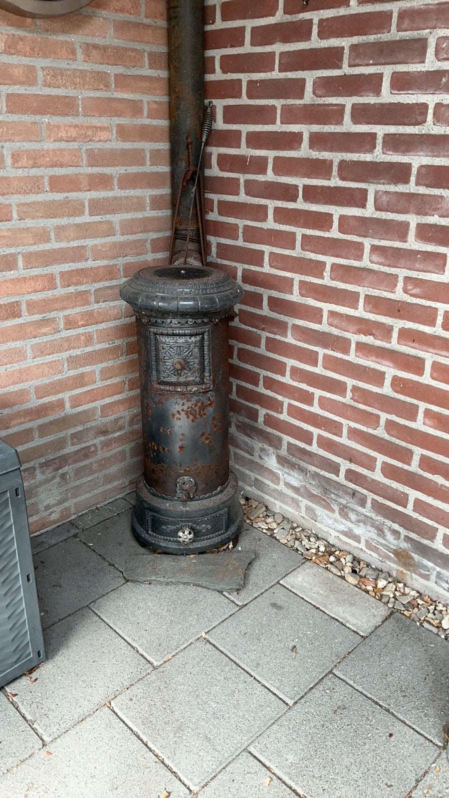 Potkachel, Ophalen, Gebruikt, Hout, Houtkachel