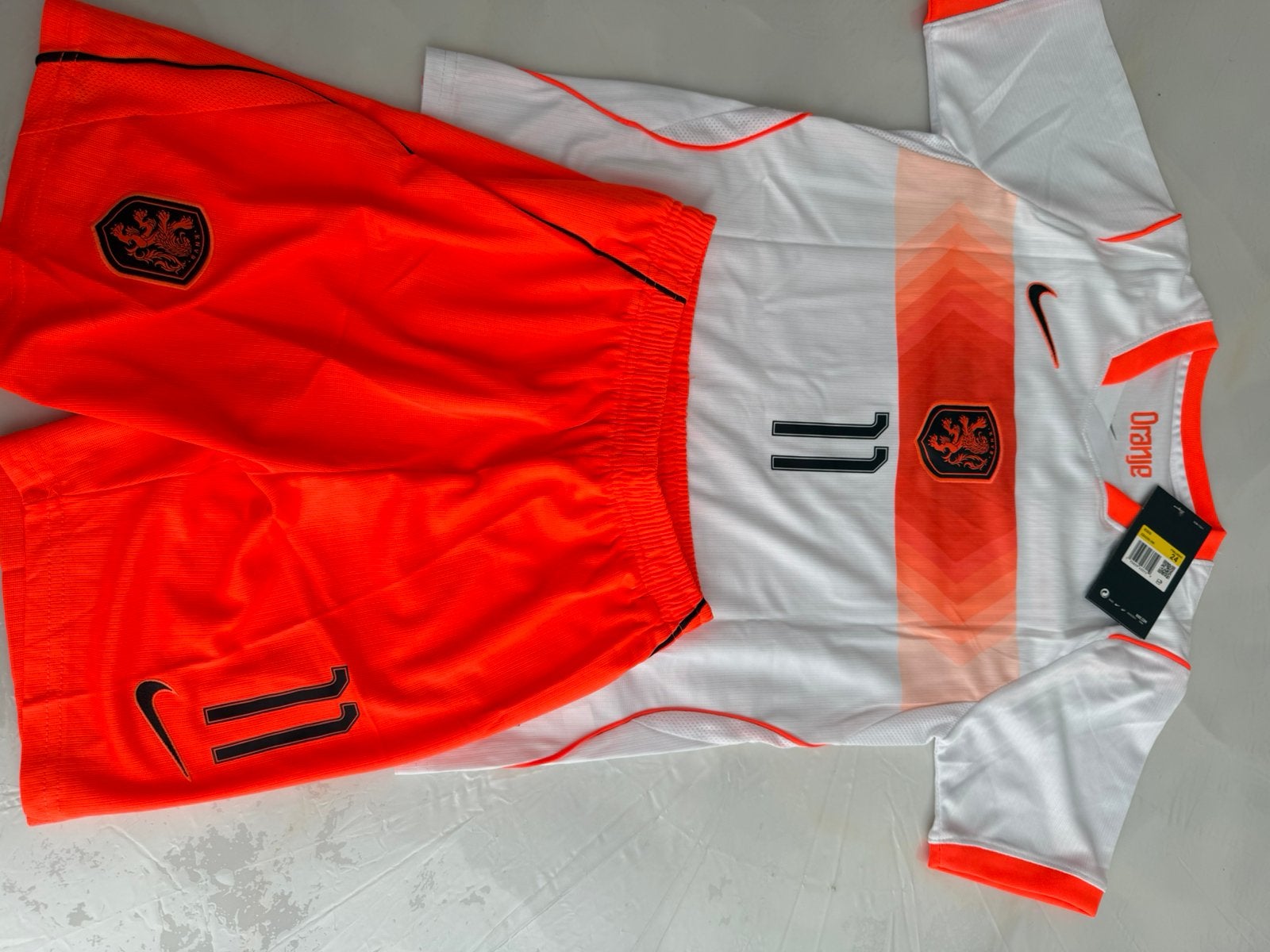 Nederlands Elftal Voetbalset Kids – Gakpo #11, Sport en Fitness, Maat XS of kleiner, Ophalen of Verzenden, Zo goed als nieuw, Shirt