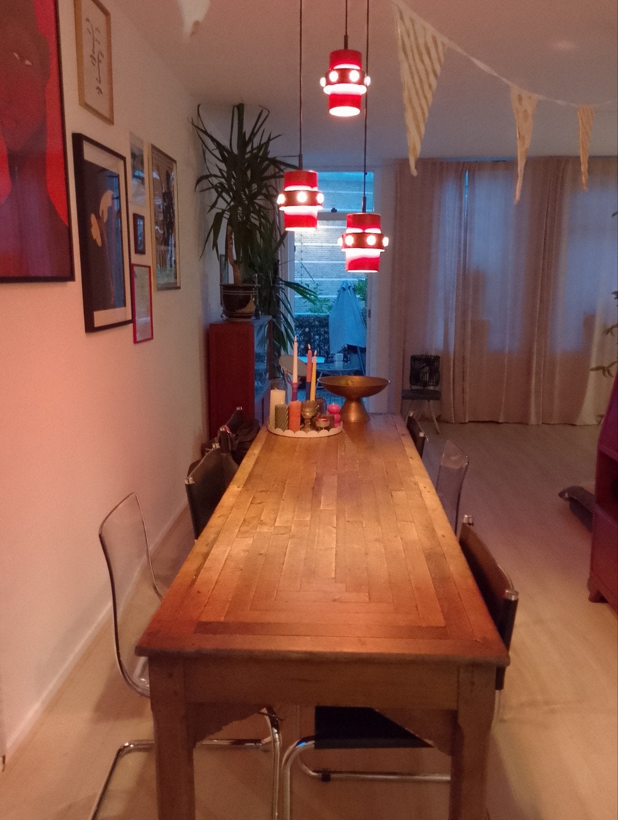 Karakteristieke eettafel, Ophalen, Rechthoekig, 200 cm of meer, 50 tot 100 cm