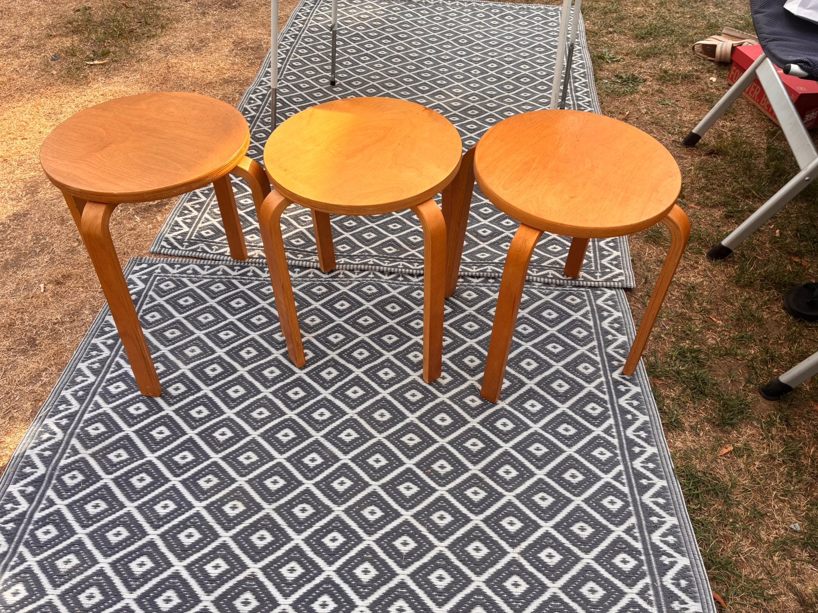 IKEA Frosta krukken 3 stuks jaren 70 seventies, Ophalen, Hout