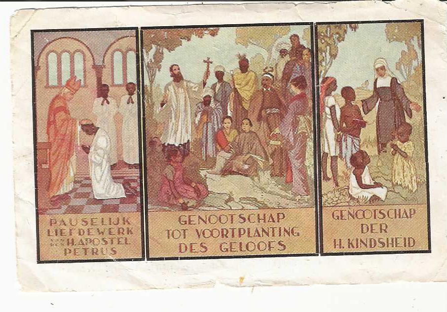 Pauselijk Liefde werk, Verzamelen, Verzenden, Gebruikt, Kaart of Prent, Christendom | Katholiek
