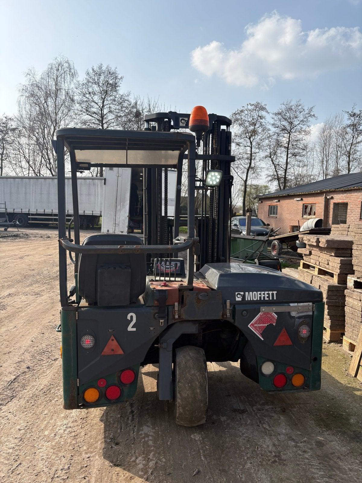 Moffett Kooiaap met Kubota motor, 1000 tot 2000 kg, Ophalen, Diesel, Heftruck