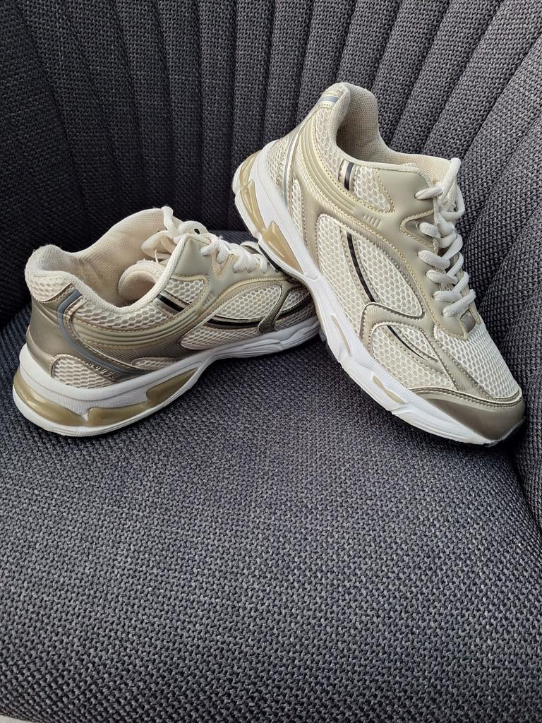 SNEAKERS,SUB55, SCHUURMAN, GOUD/CREME, Ophalen of Verzenden, Zo goed als nieuw, Overige kleuren, Sneakers of Gympen