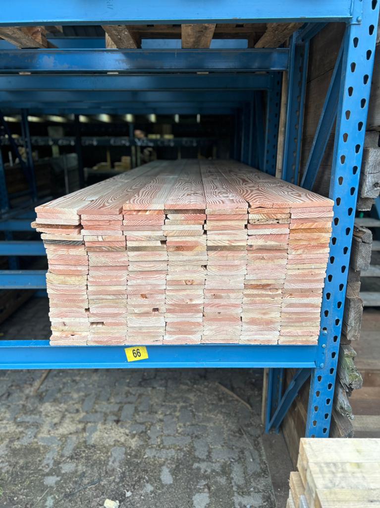 Planken 4 meter douglas tuin planken geschaafd, Doe-het-zelf en Verbouw, Hout en Planken, Ophalen, Minder dan 25 mm, Zo goed als nieuw