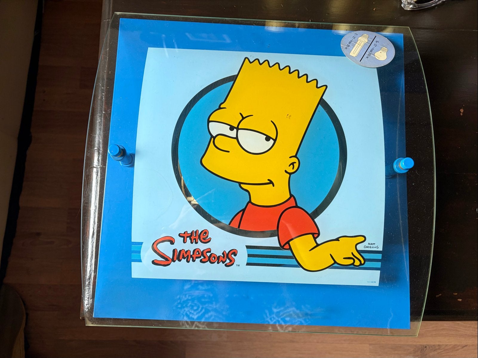 De Simpsons Bart Simpson Plafondlamp E27, Overige merken, Gebruikt, Modern, Metaal