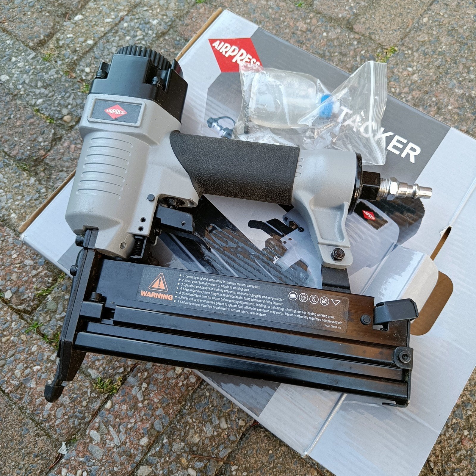 Airpress Combi Tacker - Zo goed als nieuw, Ophalen, Zo goed als nieuw, Tacker/nietmachine, Overige merken