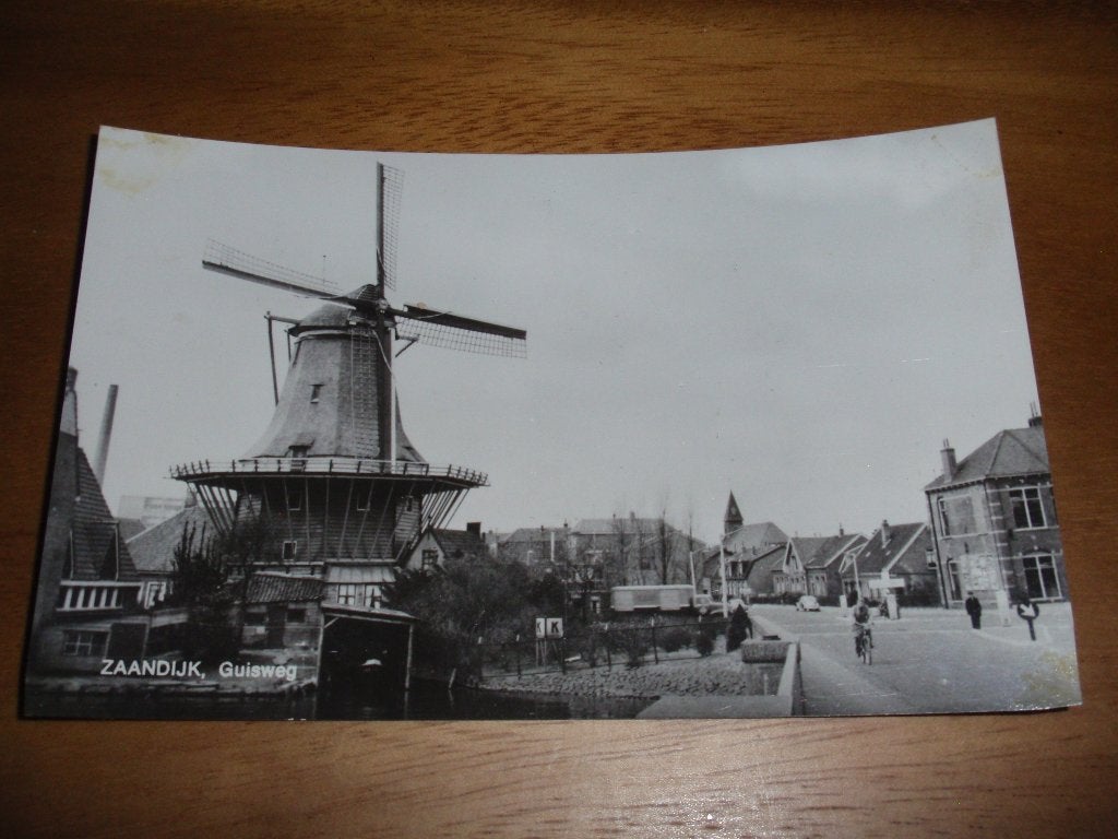 Zaandijk Guisweg met Molen, Verzenden, 1960 tot 1980, Ongelopen, Noord-Holland