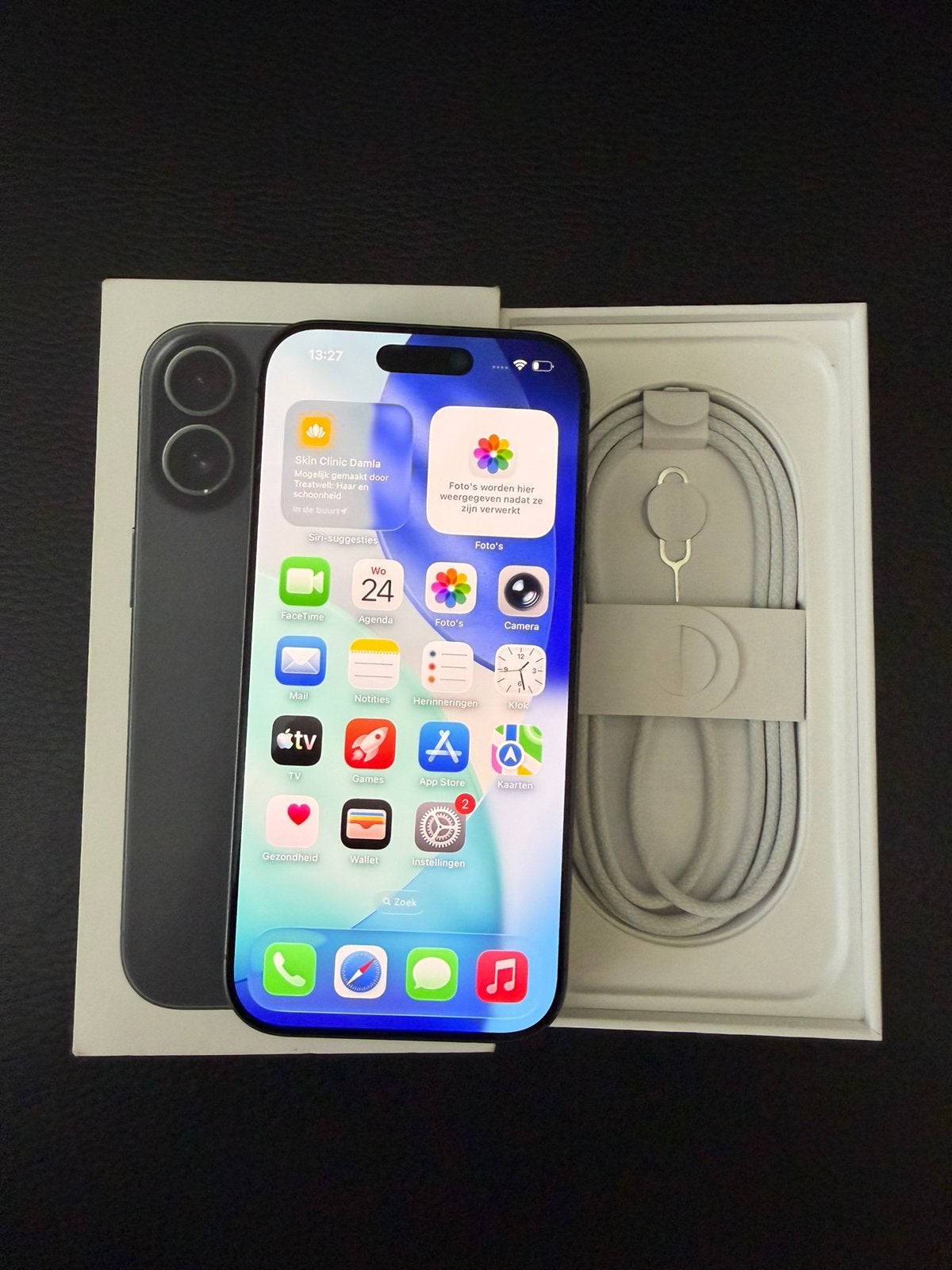 iPhone 17 256gb Black Compleet in Doos + Bon & Garantie
