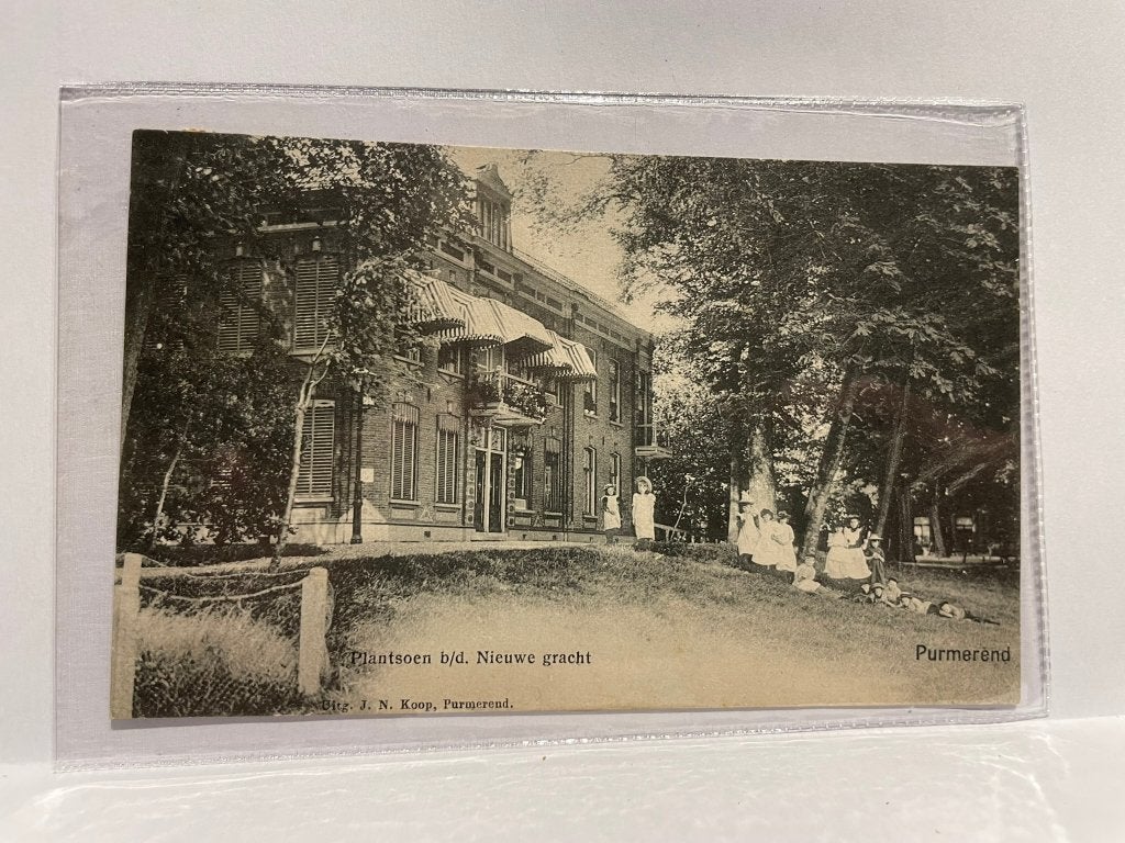 Purmerend - Plantsoen b/d Nieuwe gracht, Verzenden, Voor 1920, Gelopen, Noord-Holland