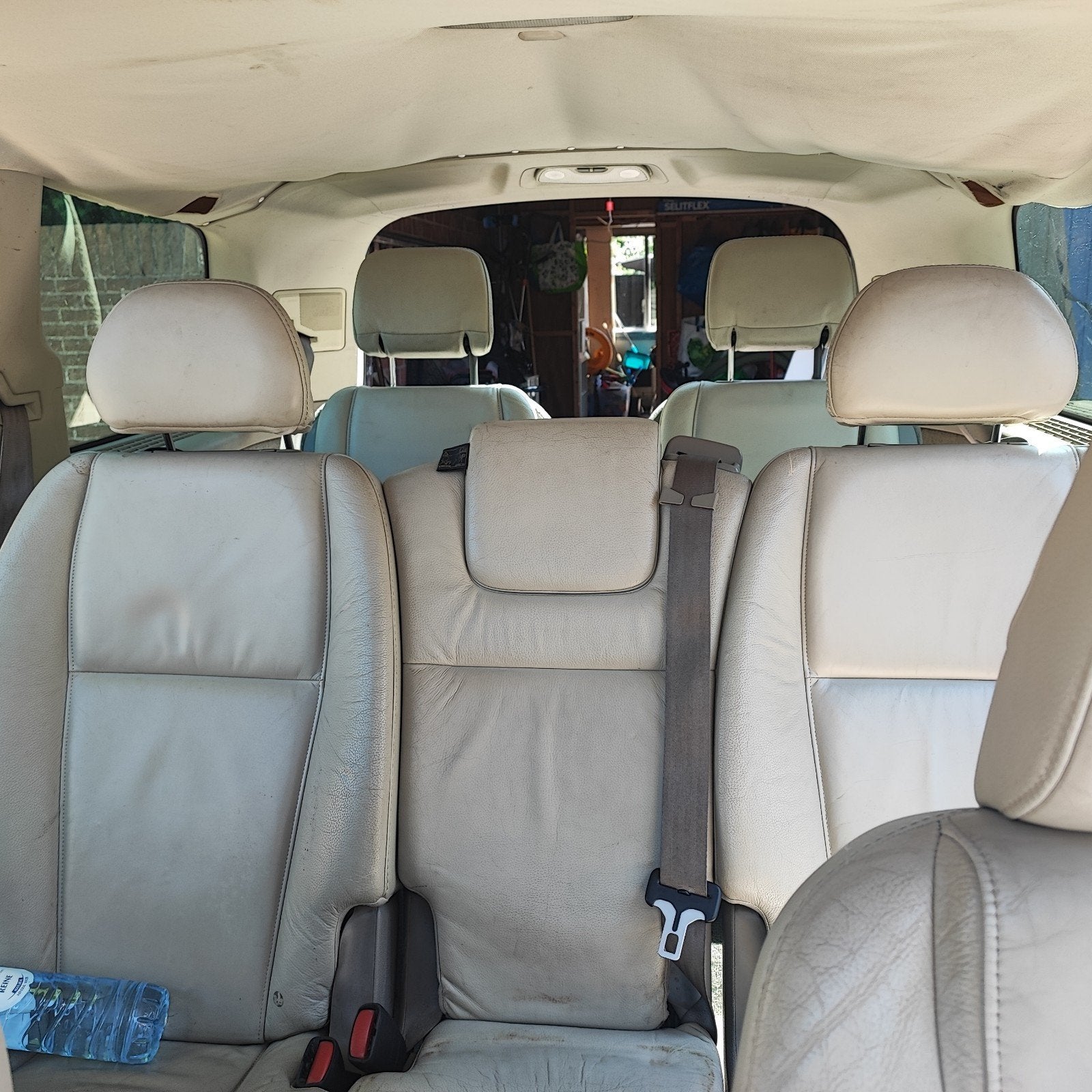 Volvo XC90 2.5 T Geartronic 2006 Grijs, Auto's, Volvo, Beige, 1991 kg, 7 stoelen, 2521 cc