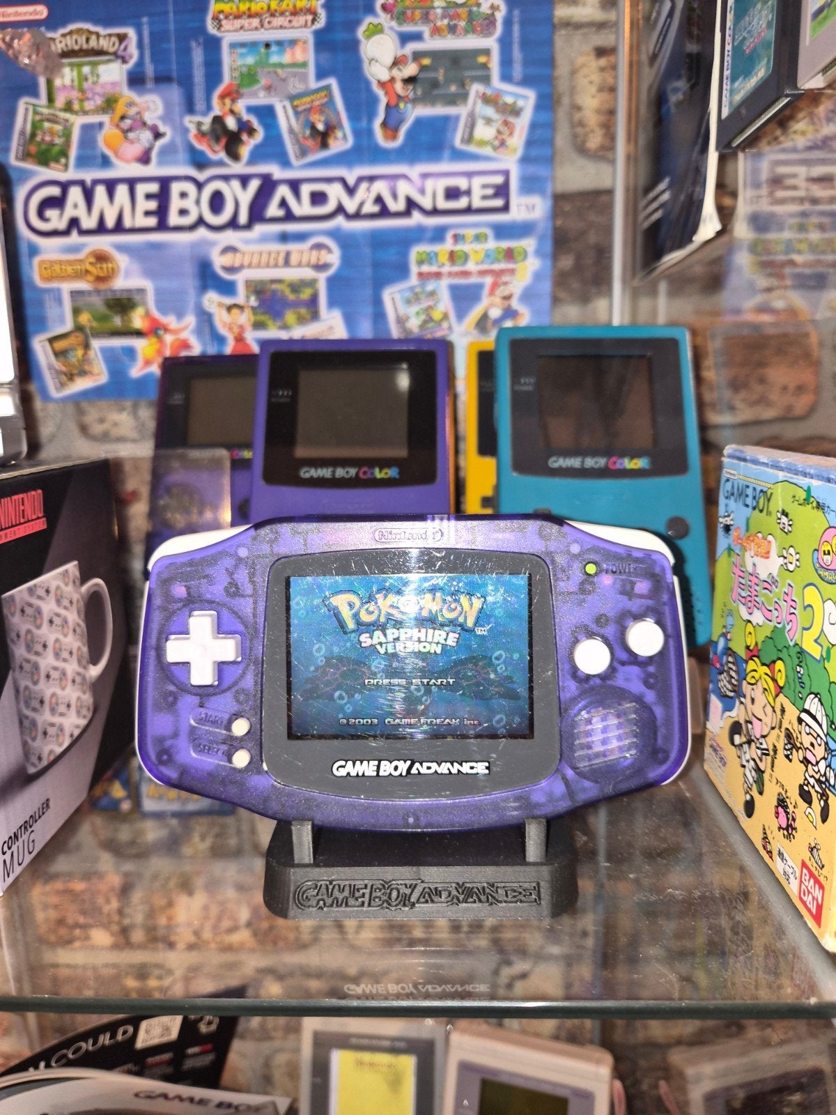gameboy advance midnight blue, Ophalen of Verzenden, Zo goed als nieuw, Game Boy Advance
