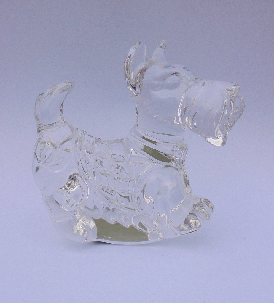Mooi lood-kristallen beeldje van een Schotse terrier., Ophalen of Verzenden, Zo goed als nieuw, Dier