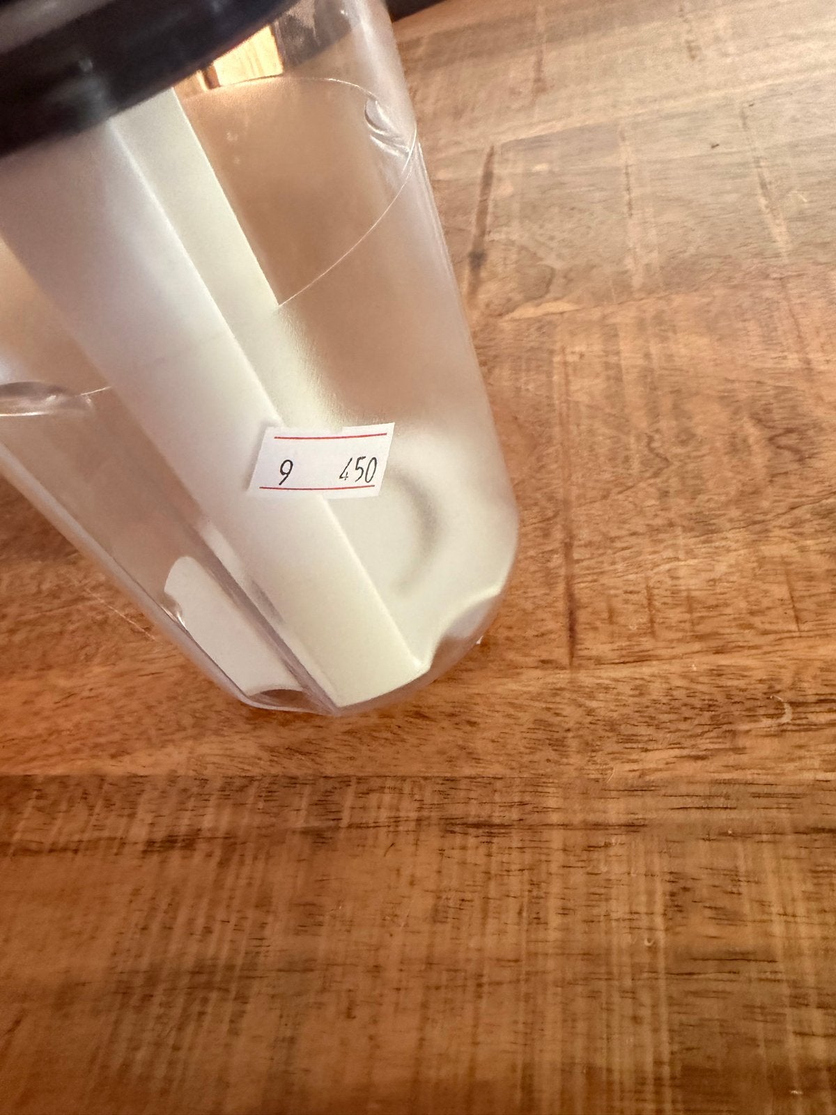 Tupperware Shaker met deksel - 450 ml, Gebruikt, Blauw, Ophalen of Verzenden, Met deksel