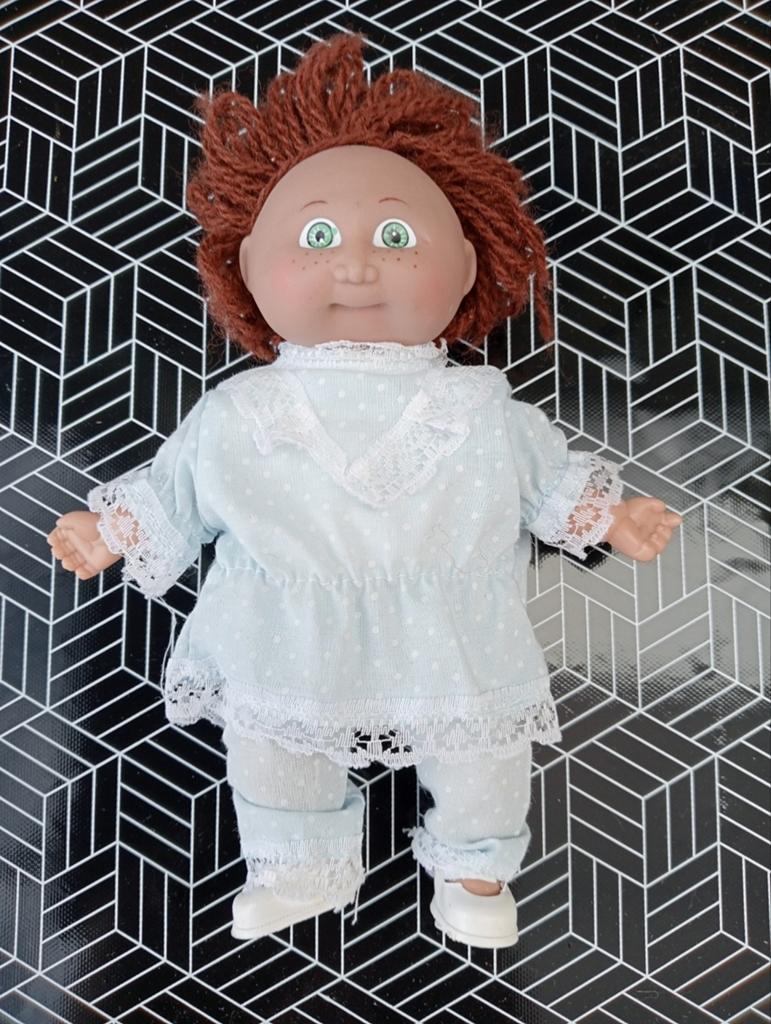 Vintage Cabbage Patch Kids pop met rood haar 16cm, Kinderen en Baby's, Speelgoed | Poppen, Ophalen, Gebruikt, Overige typen