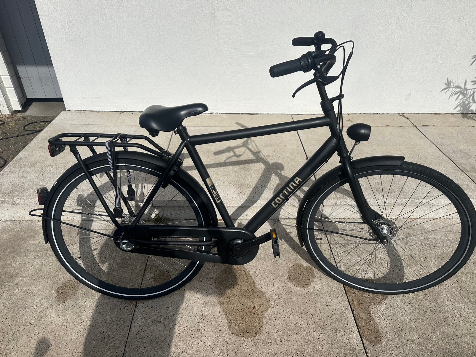 Cortina U1 28inch H57 herenfiets net model met garantie, Versnellingen, Zo goed als nieuw, 57 tot 61 cm, Schijfrem