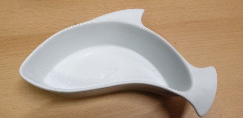 Visschaaltjes wit in de vorm van een vis, Huis en Inrichting, Woonaccessoires | Schalen en Manden, Ophalen of Verzenden, 'T Olde Gre-j