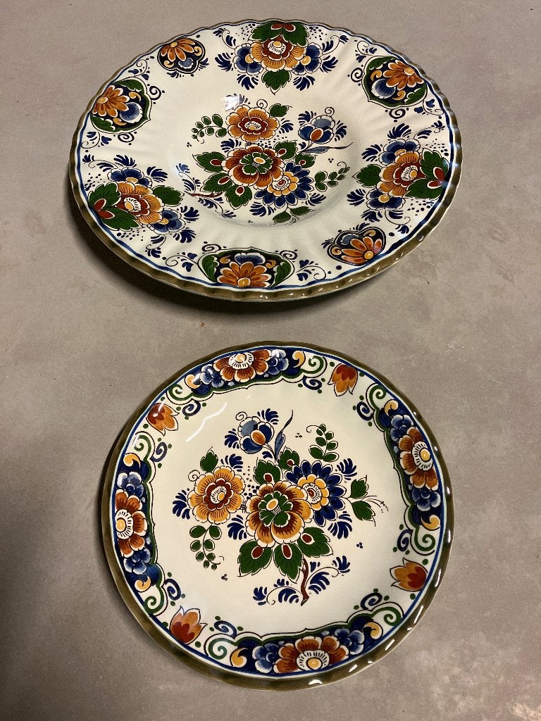 DELFT POLYCHROOM SET, Antiek en Kunst, Ophalen