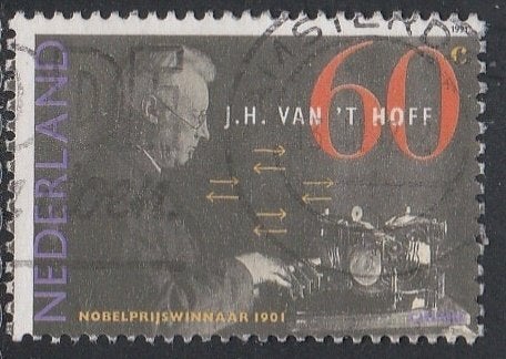 Nederland 1991 1478 Nobelprijs Van 't Hofff, Gest, Ophalen of Verzenden, Na 1940, Gestempeld