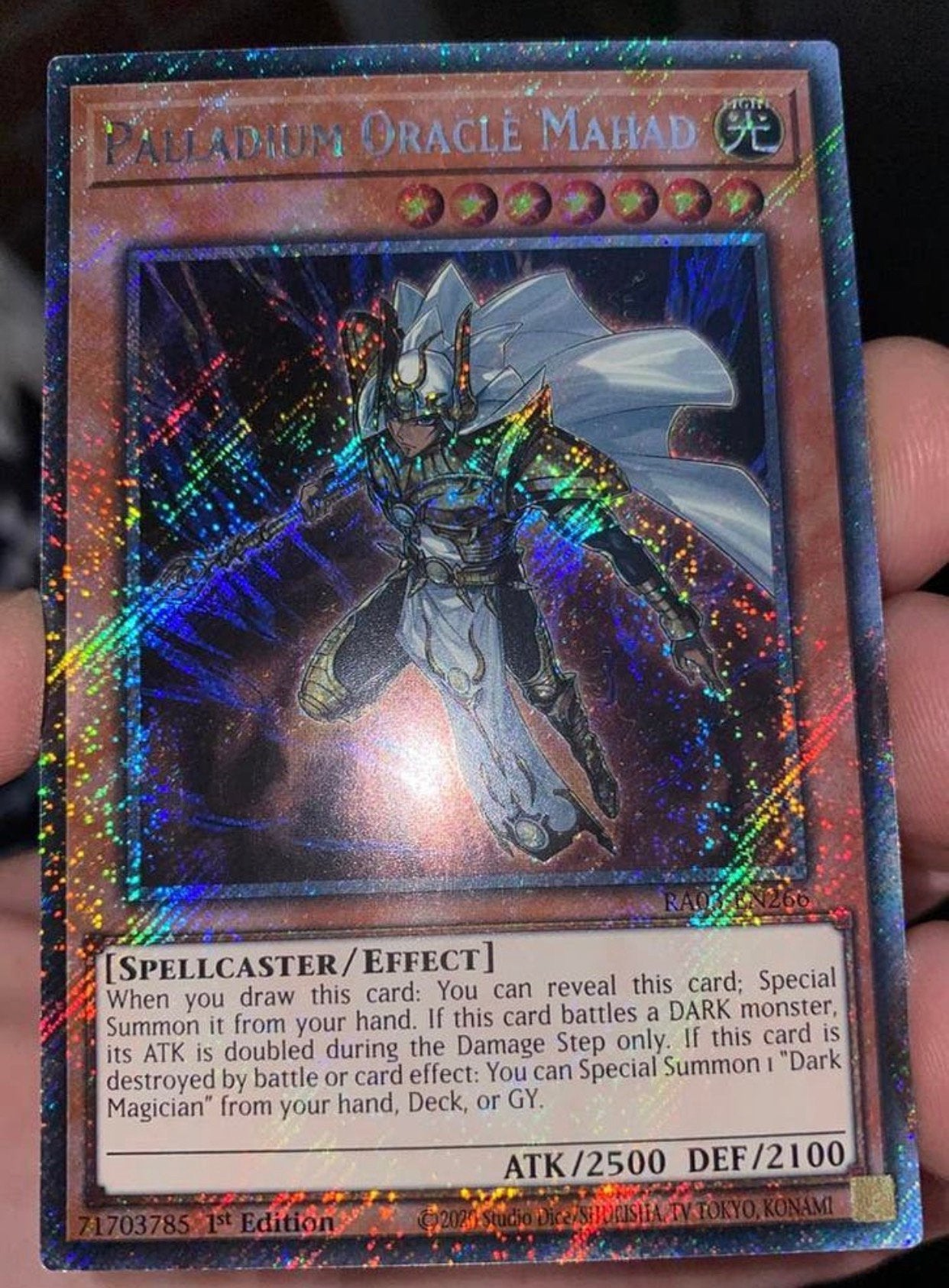 Yu-Gi-Oh! Palladium Oracle Mahad RA03 1st Edition !, Hobby en Vrije tijd, Verzamelkaartspellen | Yu-gi-Oh!, Ophalen of Verzenden