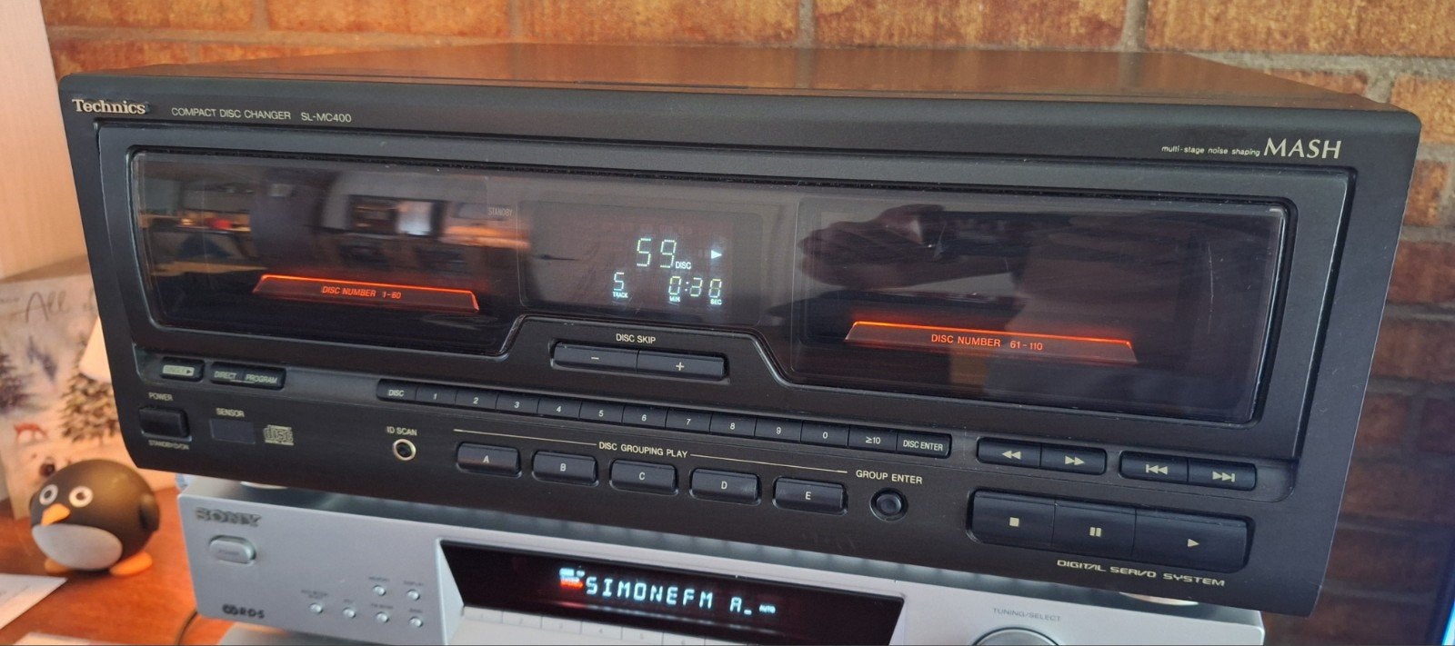 Technics SL MC400 de 110cd wisselaar, Ophalen, Refurbished, Technics, Wisselaar