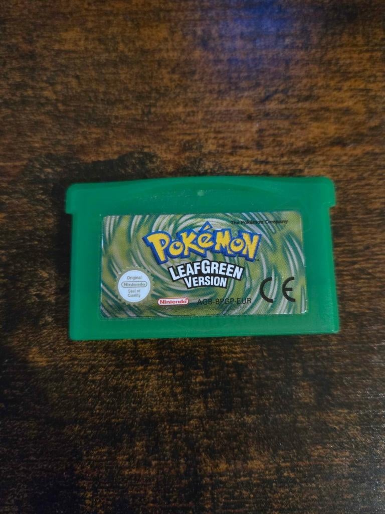 Pokemon Leaf Green GBA ( GEEN DOOS ), Spelcomputers en Games, Games | Nintendo Game Boy, Avontuur en Actie, Gebruikt, 1 speler