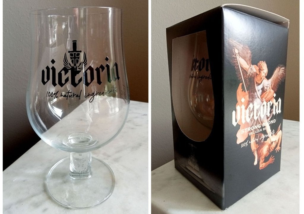 5 nieuwe Victoria Bierglazen, Verzamelen, Biermerken, Ophalen of Verzenden, Nieuw, Glas of Glazen, Overige merken