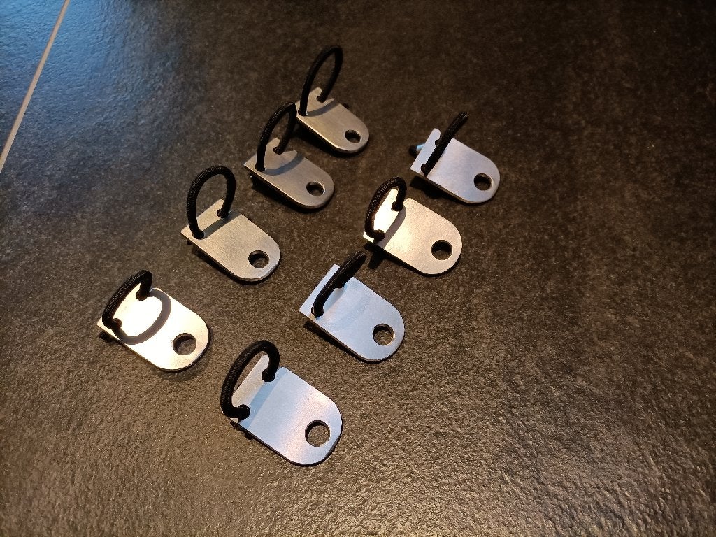 Nieuw rvs rod locks tbv banksticks buzzerbars, Watersport en Boten, Ophalen of Verzenden, Nieuw, Overige typen