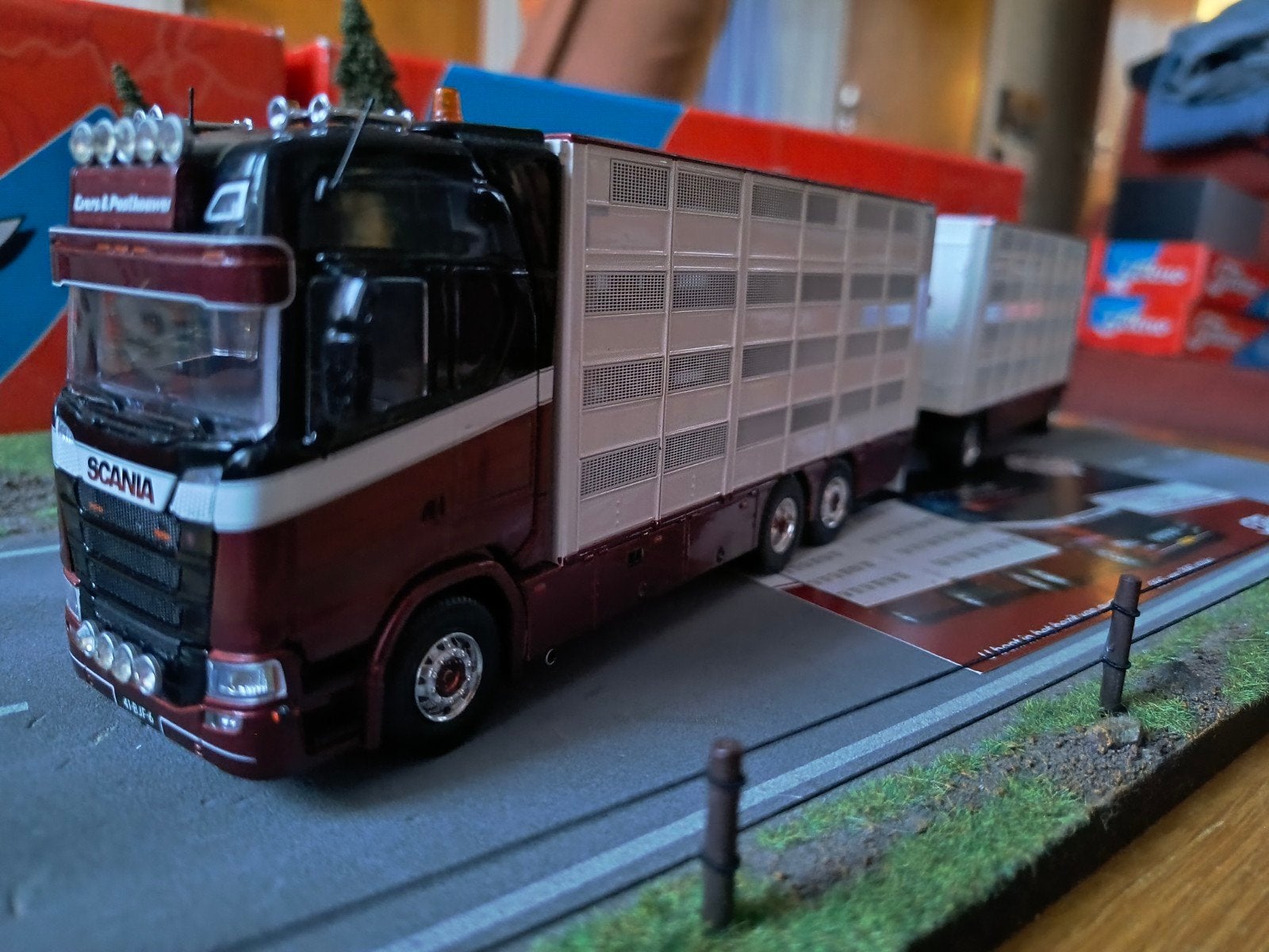 Tekno Scania Evers & Posthouwer, Hobby en Vrije tijd, Ophalen of Verzenden, Zo goed als nieuw, Bus of Vrachtwagen, Tekno