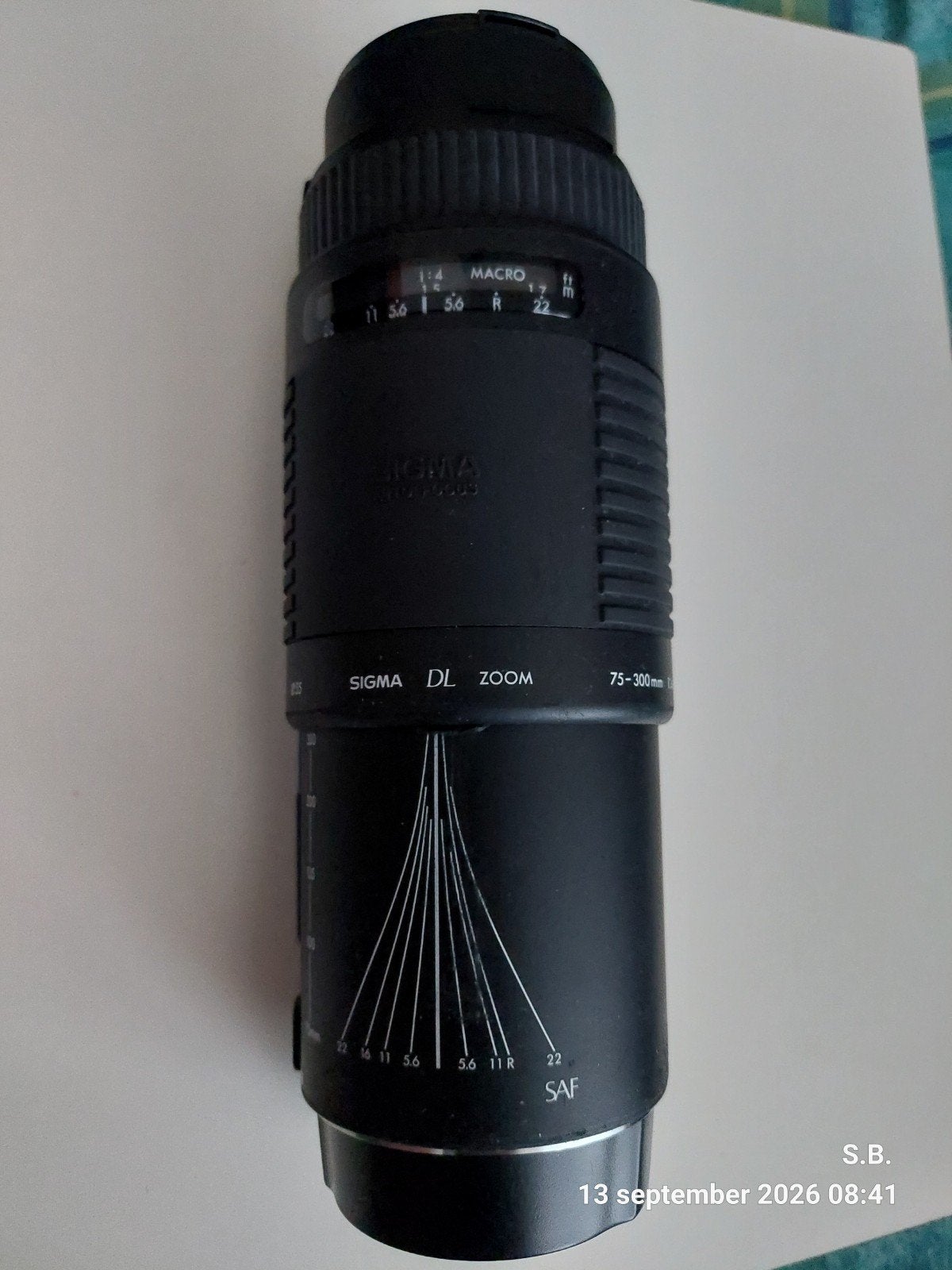 Sigma DL Zoom 75-300mm f/4-5.6 lens voor Canon EF, Gebruikt, Sigma, Verzenden, Multi-coated
