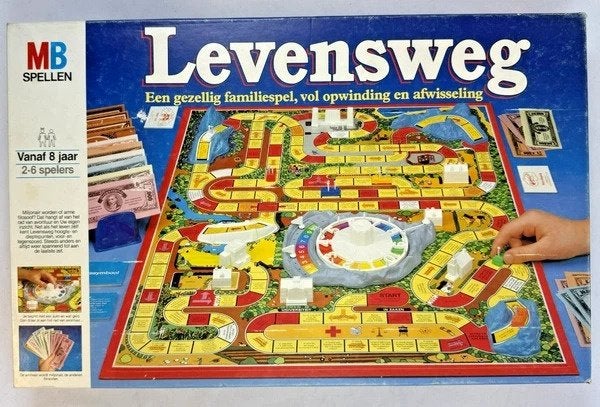 MB Levensweg Bordspel Vintage 1980s Spel compleet grote doos, Coolsingel 104, 3011 AG Rotterdam, Netherlands, MB Spellen, Verzenden