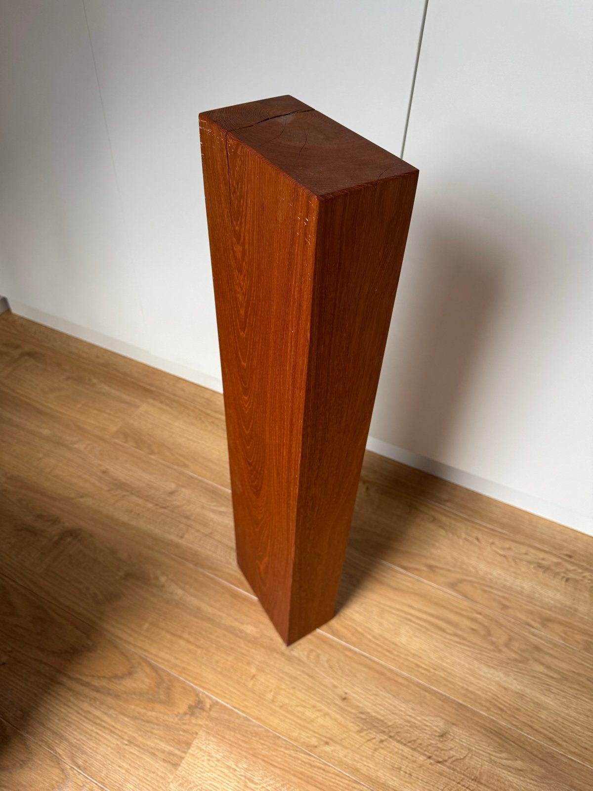 Massief Teak Houten Balk - Muurplank (85x20x10cm), Ophalen, Gebruikt, Bruin, Hout