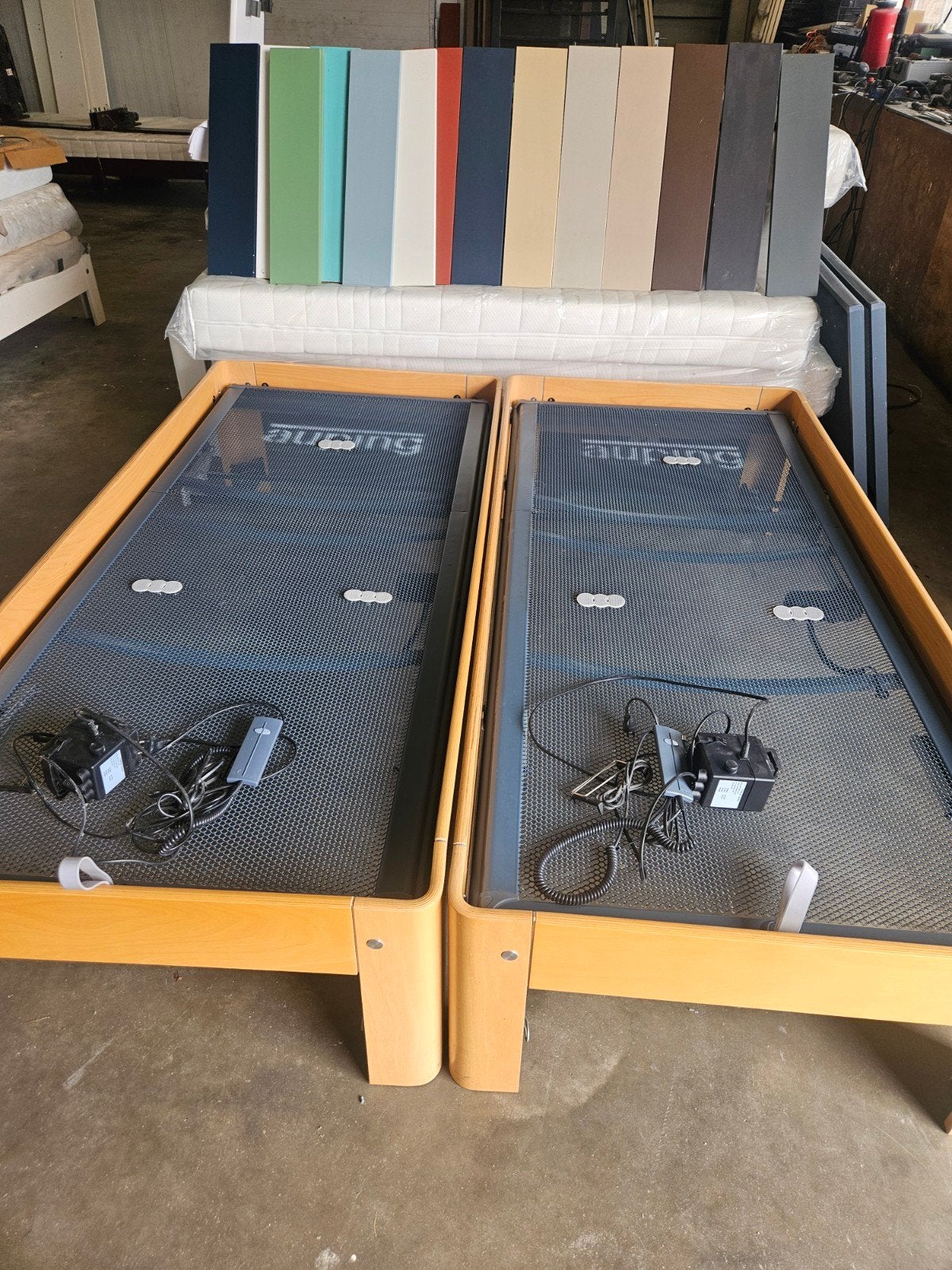 2 x zgan auping auronde type 2000  (hoogste model) all kleur, Huis en Inrichting, Slaapkamer | Bedden, Verstelbaar, 90 cm, Ophalen of Verzenden